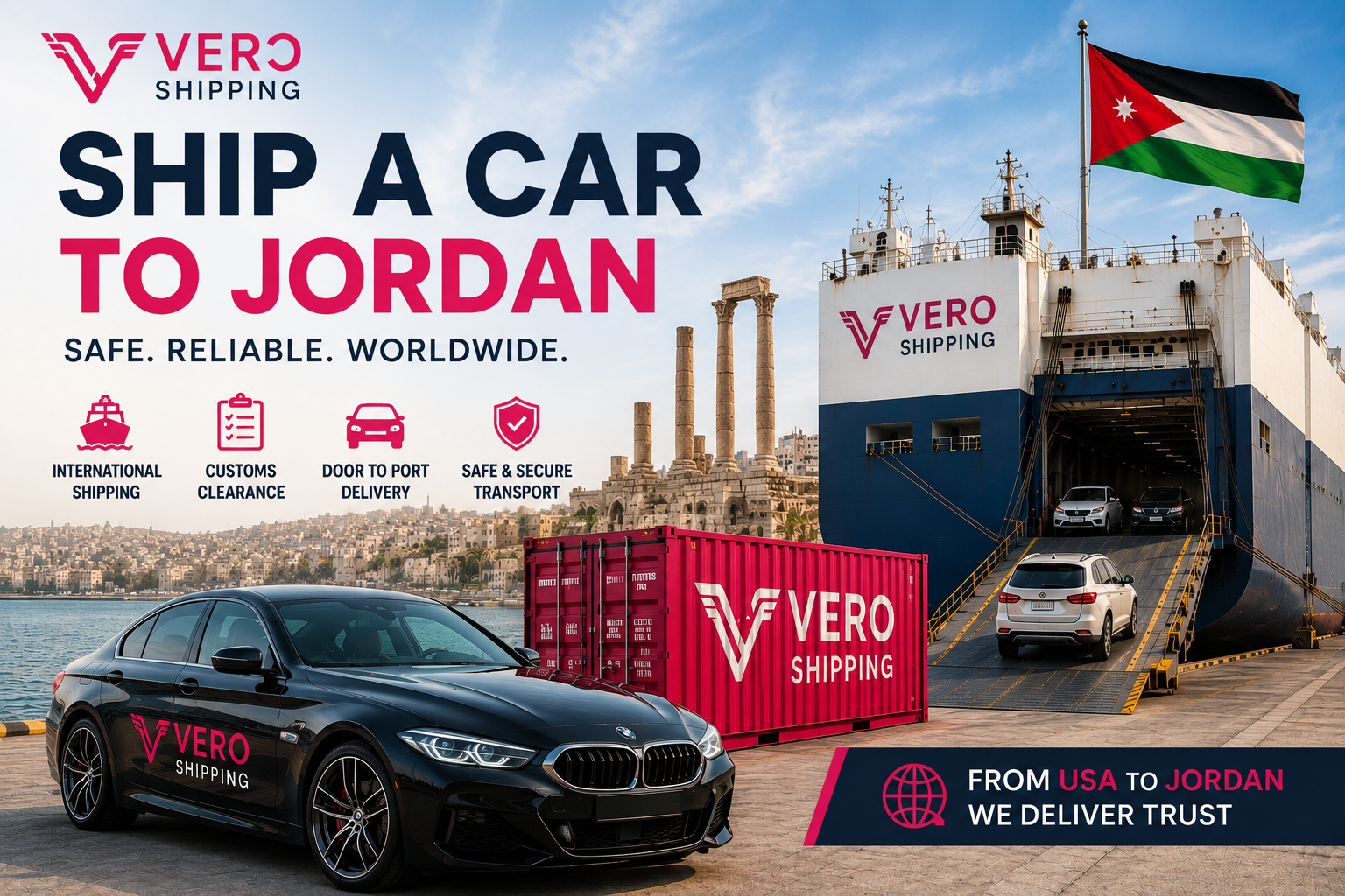 Ship a Car to Jordan - Vero Shipping